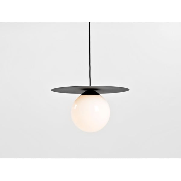 Lampadario nero con paralume in vetro ø 40 cm Skiva Ball - CustomForm-image-3