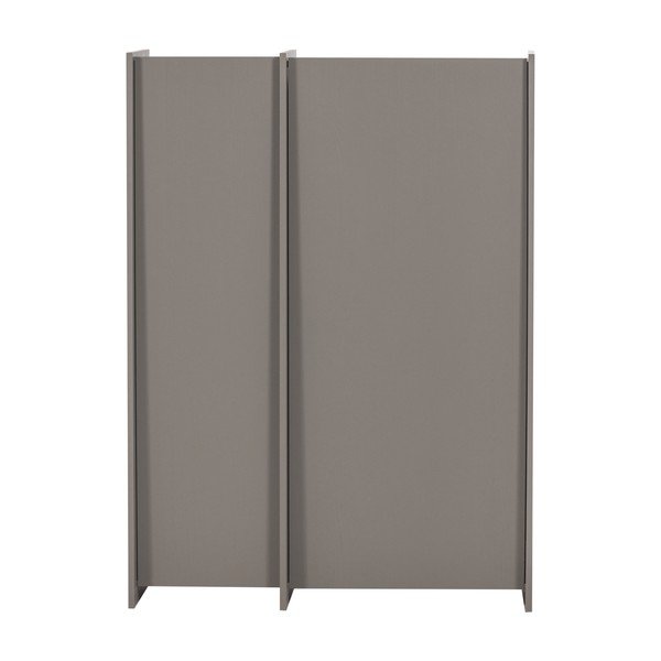 Armadietto grigio con effetto frassino 102x140x44 cm Brock – WOOOD-image-4