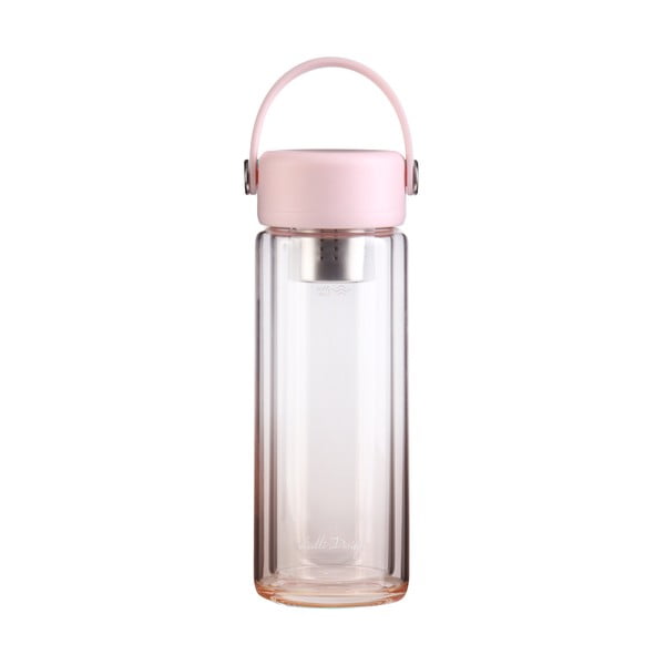 Bottiglia rosa in vetro 350 ml Fuori – Vialli Design