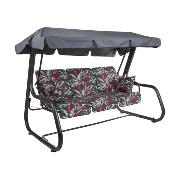 Dondolo da giardino in metallo grigio scuro Rimini - Dajar-image-2