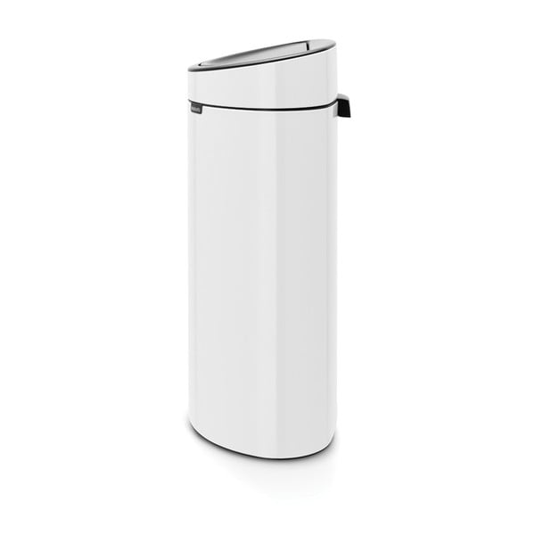 Cestino per la spazzatura in acciaio bianco touch 40 l Touch Bin – Brabantia-image-2
