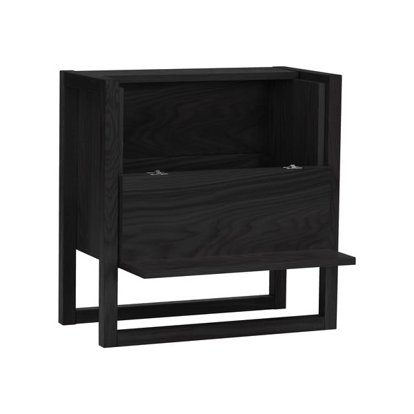 Portabottiglie in rovere nero 59x60 cm NewEst - Woodman-image-2