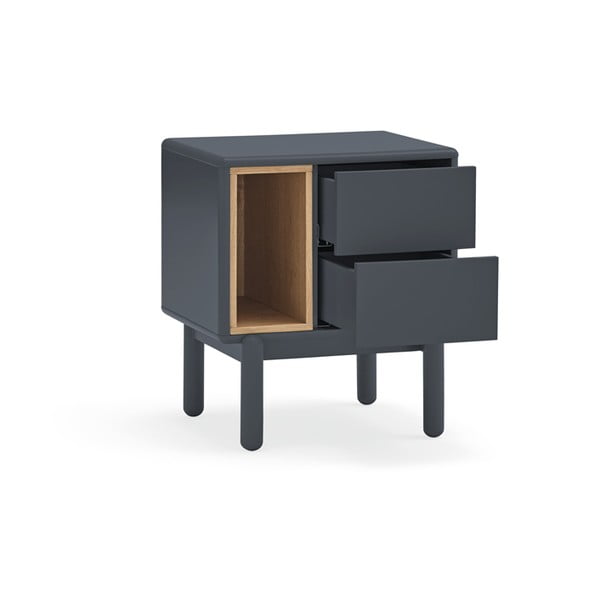 Comodino grigio scuro Corvo - Teulat-image-3