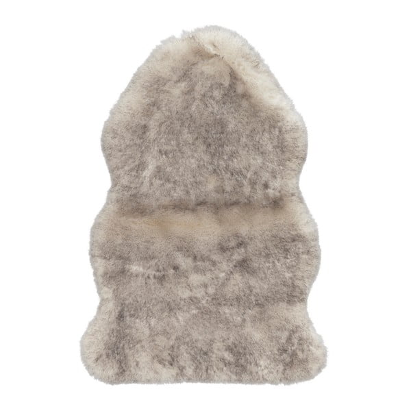 Pelliccia sintetica bianco-marrone Uni Soft, 60 x 90 cm Natural - Mint Rugs