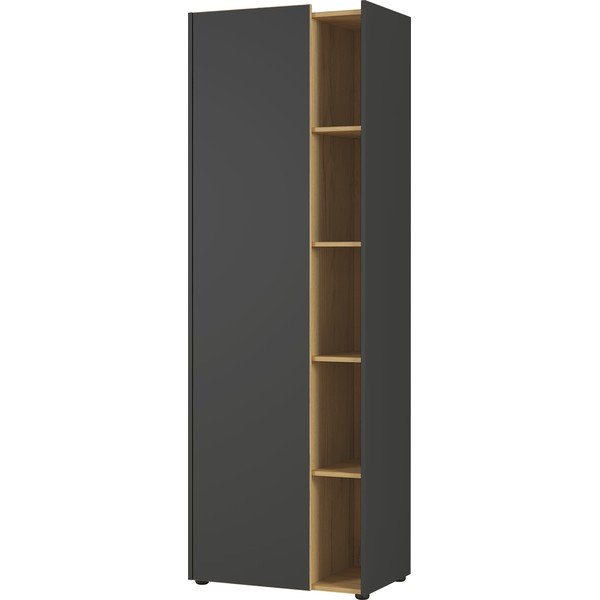 Libreria grigio scuro in rovere 62x188 cm Austin - Germania-image-2