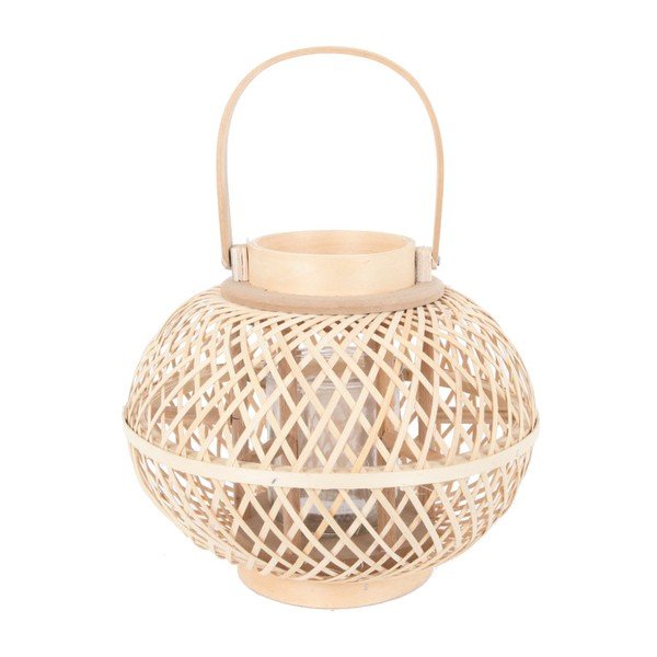 Lanterna in bambù (altezza totale 24 cm) – Ego Dekor