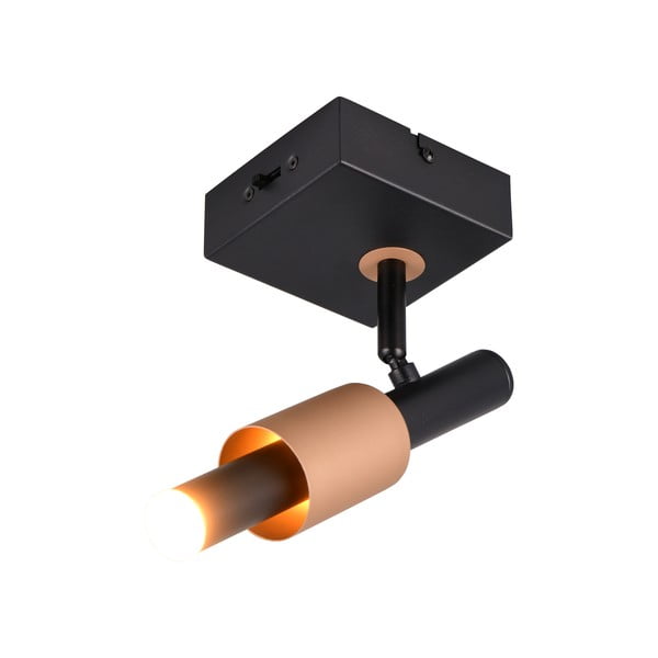 Faretto LED nero e color bronzo 20,5x10 cm Ikaris – Trio Select-image-4