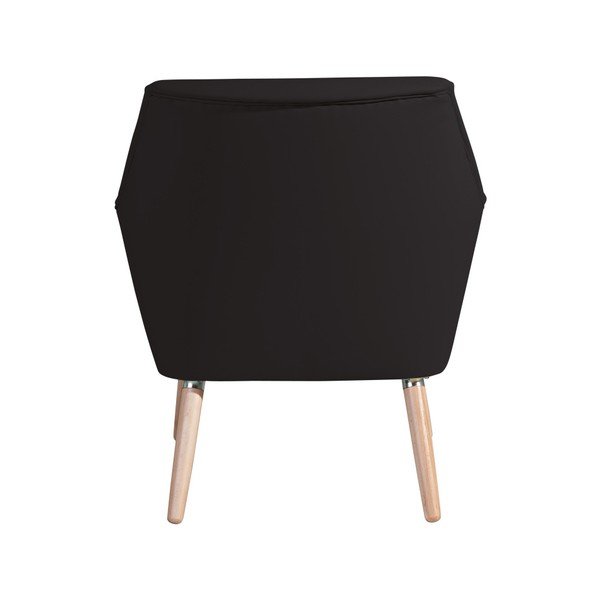 Poltrona in similpelle nera Alegro - Max Winzer-image-3