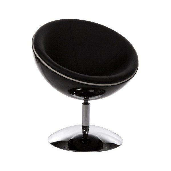 Poltrona girevole nera Sphere - Kokoon