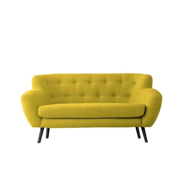 Žlutá dvojmístná pohovka Kooko Home Rock