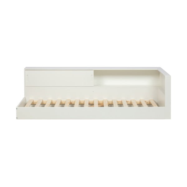 Letto singolo bianco con contenitore 90x200 cm Connect - WOOOD-image-2