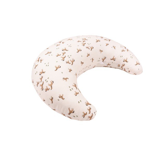Cuscino per allattamento in crema Free Horses - Malomi Kids-image-2