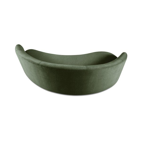 Divano asimmetrico in velluto verde, a sinistra Debbie - Mazzini Sofas-image-3