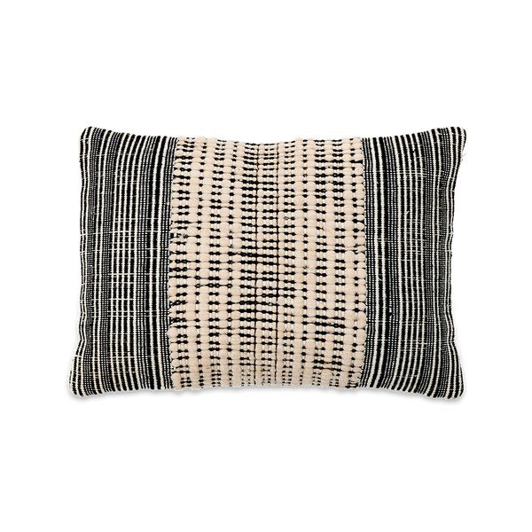Federa nera e beige, 50 x 50 cm Mika - Nkuku