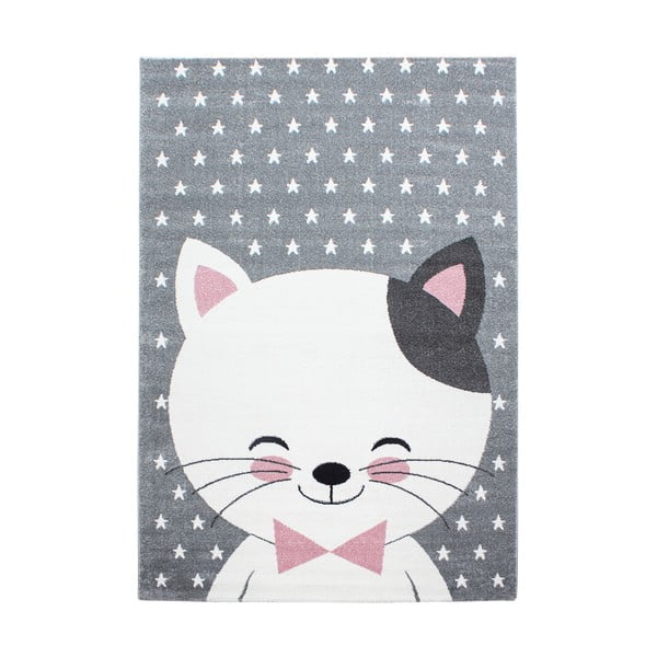 Tappeto per bambini rosa-grigio 80x150 cm Kids - Ayyildiz Carpets