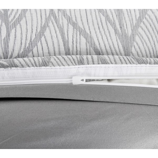 Biancheria da letto singola jacquard grigia 140x200 cm Florida - My House-image-3