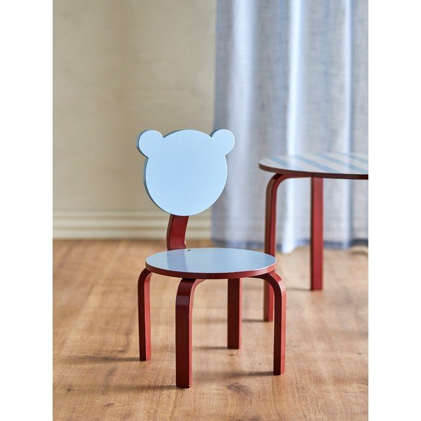 Sedia per bambini burgundy/azzurra Liova – Bloomingville Mini-image-1