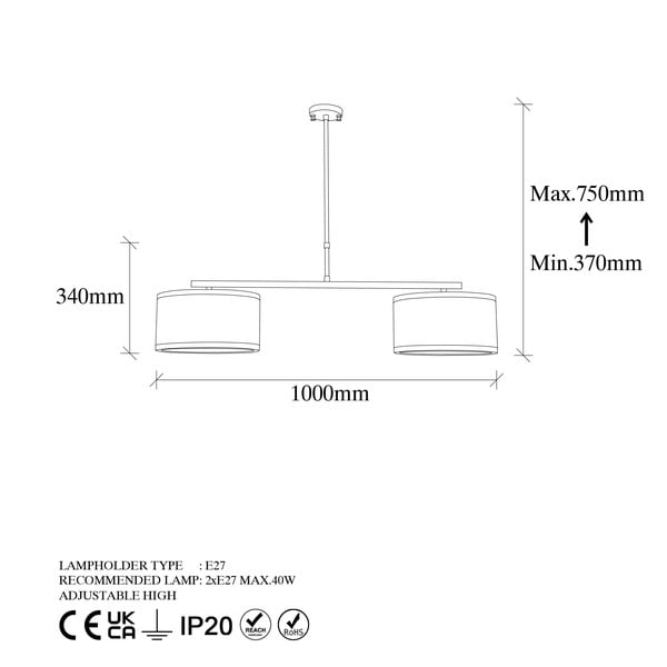 Lampadario dorato Way – Opviq lights-image-4
