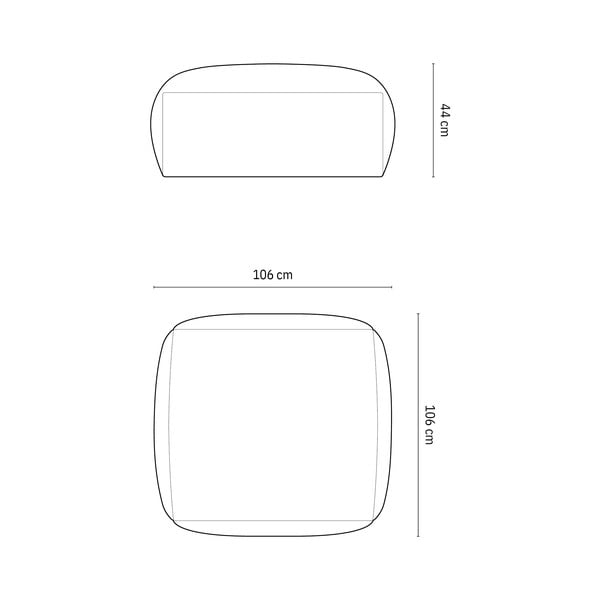 Poggiapiedi modulare verde Martina - Micadoni Home-image-4