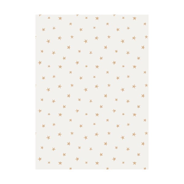 5 fogli di carta da regalo bianca , 50 x 70 cm Stars - eleanor stuart