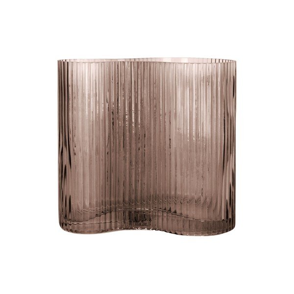 Vaso in vetro marrone scuro Allure Wave - PT LIVING-image-3