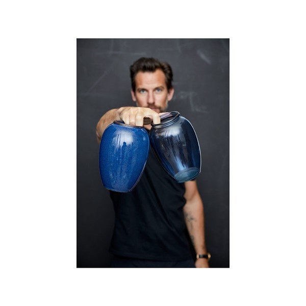 Vaso in vetro blu Kusintha - Bitz-image-4