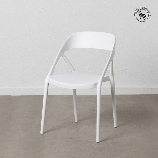 Set di 2 sedie da pranzo bianche in plastica - Ixia-image-2