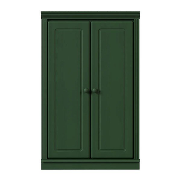 Armadietto verde in pino massiccio 74x118x35 cm Anita – Støraa