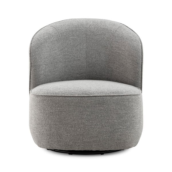 Poltrona grigio chiaro girevole Edna – MOME-image-1