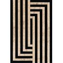Tappeto nero/beige in lana 133x190 cm Agnus Art Deco II – Agnella