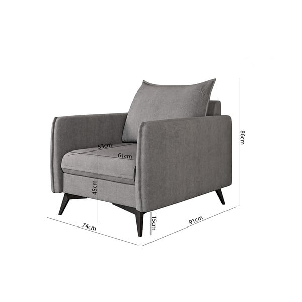 Poltrona grigia Juli Bis - Ropez-image-3