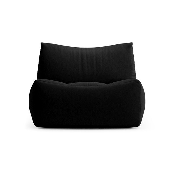Cuscino da seduta nero con rivestimento in velluto Tove – Micadoni -image-2