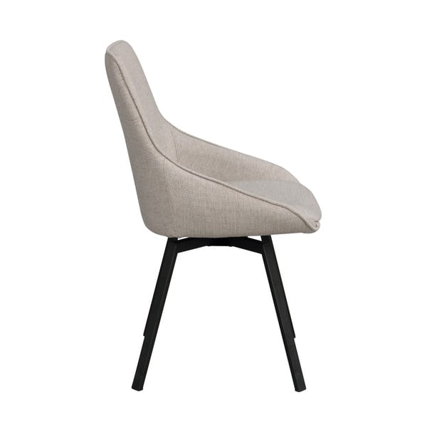 Sedia girevole beige Alison - Rowico-image-3