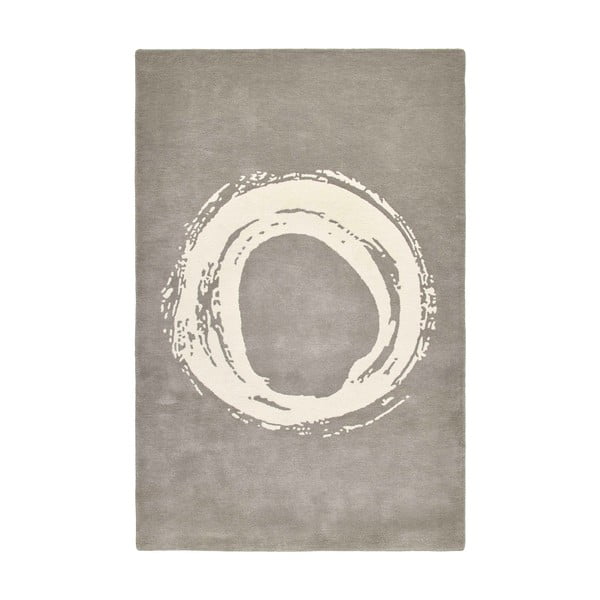 Tappeto di lana grigio Cerchio, 120 x 170 cm Elements - Think Rugs