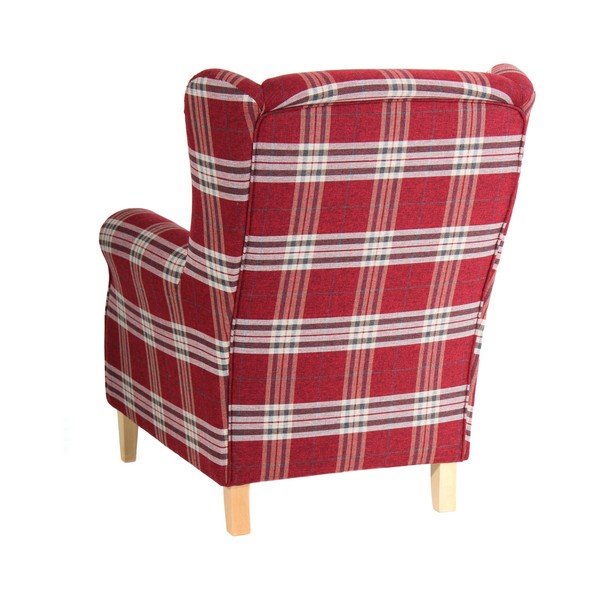 Poltrona a quadri rossi Lorris - Max Winzer-image-4