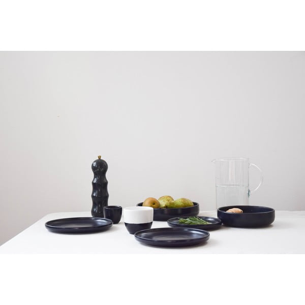 Ciotola da colazione in gres nero, ø 16 cm Luna - ÅOOMI-image-1