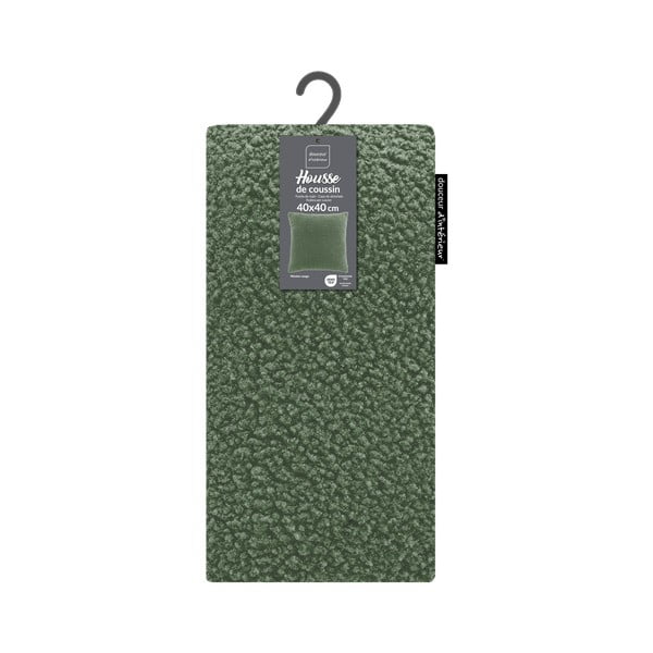 Federa decorativa in sherpa 40x40 cm Woolen – douceur d'intérieur-image-3