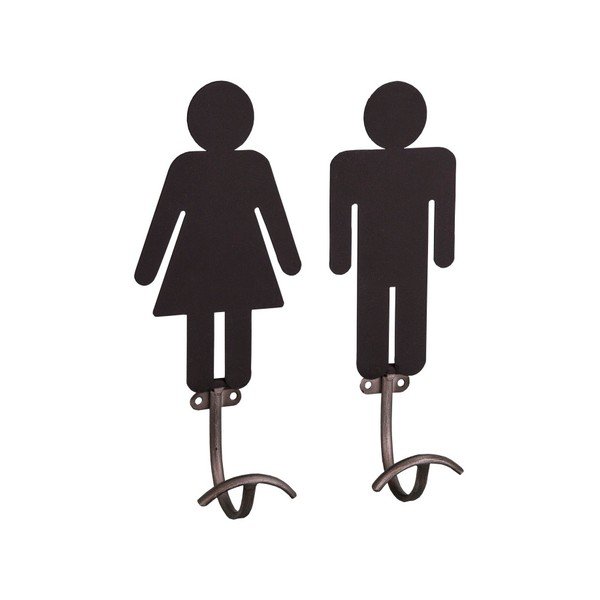 Set di 2 ganci Femmes Hommes - Antic Line