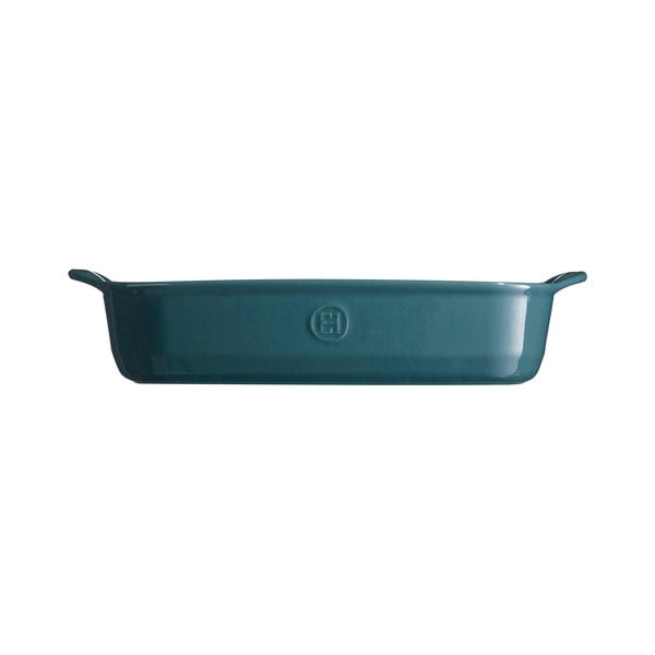 Piastra rettangolare blu papavero , 36 x 23 cm - Emile Henry-image-1
