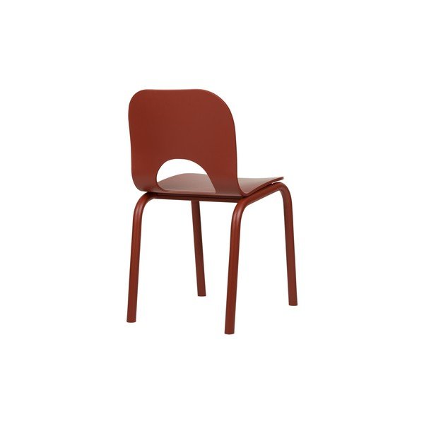 Sedia da pranzo rossa Atto – noo.ma-image-2