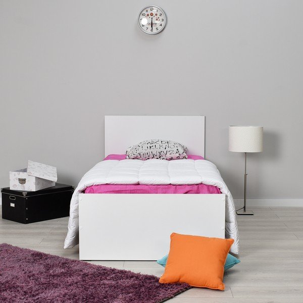 Letto singolo bianco 90x190 cm KRY - Kalune Design-image-4