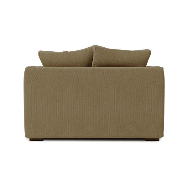 Poltrona in velluto a coste beige Comfy - Scandic-image-3