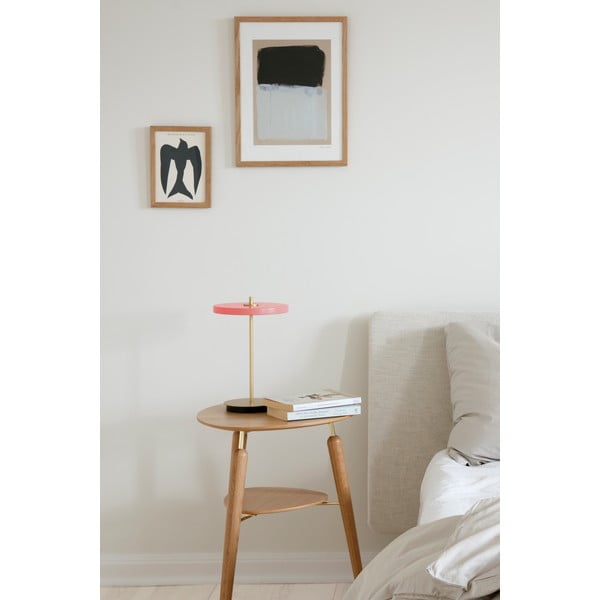 Lampada da tavolo dimmerabile a LED rosa con paralume in metallo (altezza 31 cm) Asteria Move - UMAGE-image-1