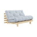 Divano letto bianco/azzurro 140 cm Roots - Karup Design