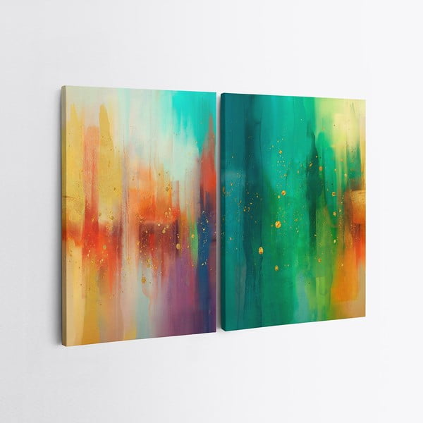 Set di 2 quadri 50x70 cm Splash - Wallity-image-2