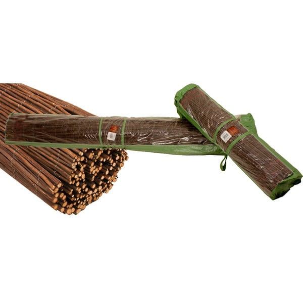 Tappetino frangivista in salice colore naturale 300x200 cm - Garden Pleasure-image-1