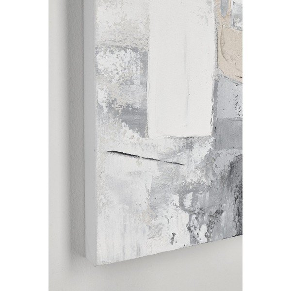 Dipinto stampato/con elementi dipinti a mano dipinto su tela 80x80 cm Crown – Bizzotto-image-1