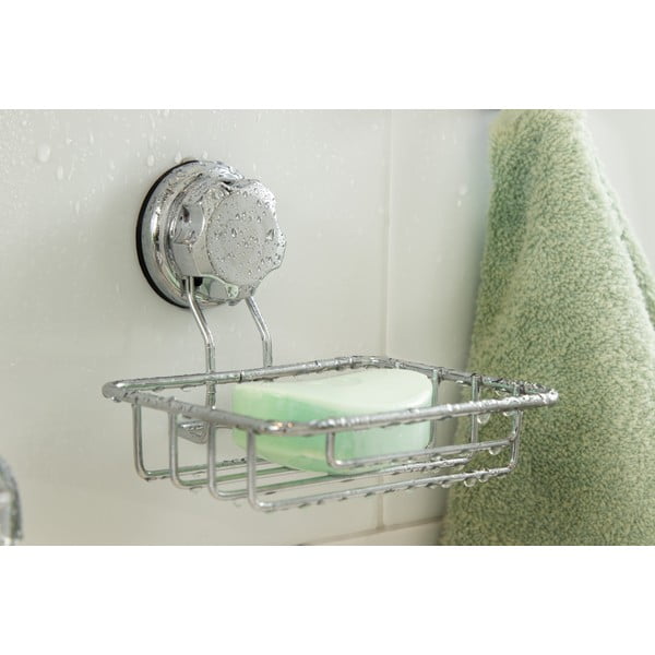 Dispenser di sapone in acciaio autoportante in argento Bestlock Bath - Compactor-image-1