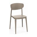 Sedia da giardino in plastica marrone chiaro Mare - Rojaplast