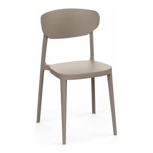 Sedia da giardino in plastica marrone chiaro Mare - Rojaplast